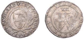 A Collection of English Silver Coins, 1272-1662 (Part II)
Commonwealth (1649-1660), Shilling, 1652, mm. sun on obv....