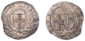 A Collection of English Silver Coins, 1272-1662 (Part II)
Commonwealth (1649-1660), Sixpence, 1658, mm. anchor on obv....