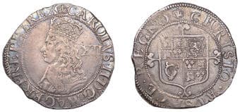 A Collection of English Silver Coins, 1272-1662 (Part II)
Charles II (1660-1685), Third Hammered issue, Shilling, mm....