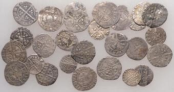A Collection of English Silver Coins, 1272-1662 (Part II)
Miscellaneous, Edward I to Henry VIII, Pennies (22, the...