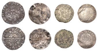 A Collection of English Silver Coins, 1272-1662 (Part II)
Miscellaneous, Henry VI to Charles I, Groats (3); together...