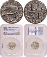 Shah Jahan (AH 1037-1068 /1628-1658 AD) Daulatabad Mint (on Left), Silver Rupee, Square Areas Type, AH (10)53/16 RY,...