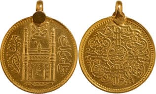 Hyderabad State, Mir Usman Ali Khan (AH 1329-1367/1911-1948 AD), Farkhanda Bunyad Haidarabad Mint, Gold ½ Ashrafi,...