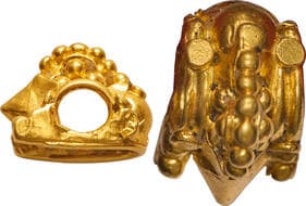 Antique Jewellery, Possibly from Thanjavur Nayaks Period (15-16 Century AD), Gold Jewelry - Mangalyam Bead, an...
