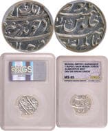 Aurangzeb Alamgir (AH 1068-1118 /1658-1707 AD), Alamgirpur (Bhilsa) Mint, Silver Rupee, 51 RY, "Badr Munir" Couplet,...
