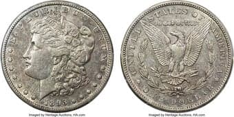 Morgan Dollars 1893-S $1 XF45 PCGS. The nation enveloped by the Panic of 1893 saw a mandated reduction of the nation's...