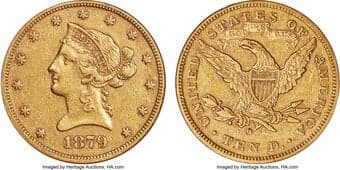 Liberty Eagles 1879-O $10 XF45 NGC. CAC. Winter-1. The New Orleans Mint resumed coining operations in 1879 for the...