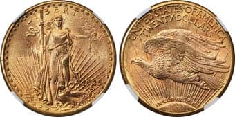 Saint-Gaudens Double Eagles 1925-D $20 MS64 NGC. The Denver Mint struck nearly 3 million double eagles in 1925, but few...