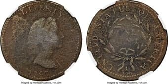 Large Cents 1793 1C Liberty Cap, S-13, B-20, Low R.4 -- Corrosion -- NGC Details. VG. The Liberty Cap is rarest among...