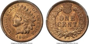 Indian Cents 1909-S 1C MS64 Red and Brown PCGS. CAC. Snow-2. The San Francisco branch mint produced its only two Indian...