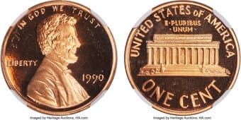 Proof Lincoln Cents 1990 1C No S, FS-101, PR68 Red Ultra Cameo NGC. The last major missing mintmark variety in U.S....