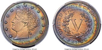 Liberty Nickels 1912-S 5C MS65 PCGS. The 1912-S Liberty nickel boasts the lowest mintage of the series at just 238,000...
