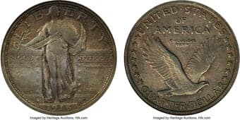 Standing Liberty Quarters 1916 25C -- Corroded -- ANACS Details. VF20 Details. Housed in an old small-size ANACS holder...