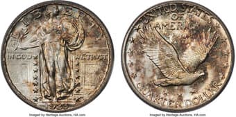 Standing Liberty Quarters 1923-S 25C MS65 PCGS. This is one of the key dates in the series in terms of Guide Book...