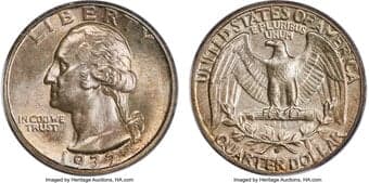Washington Quarters 1932-D 25C MS64 PCGS. The 1932-D has the second lowest mintage of the Washington quarter series at...