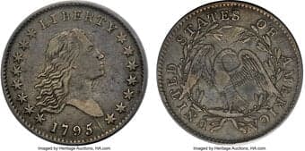 Early Half Dollars 1795 50C 2 Leaves, O-117a, T-3, R.3, VF30 PCGS. CAC. Tompkins Die State 4/2, showing a late die...