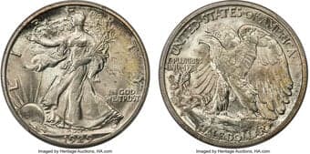 Walking Liberty Half Dollars 1929-S 50C MS66 PCGS. The 1929-S Walking Liberty half dollar claims a relatively small...