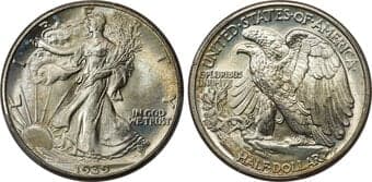 Walking Liberty Half Dollars 1939 50C MS68 PCGS. The 1939 half dollar is plentiful from grades MS64 to MS66 --...