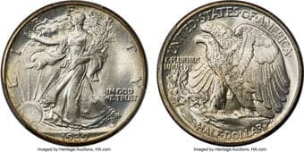 Walking Liberty Half Dollars 1939 50C MS68 PCGS. A strong mintage of just over 6.8 million pieces has left the 1939...