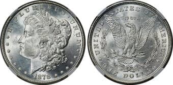 Morgan Dollars 1878 8TF $1 Diagonal In 8, VAM-17, MS66+ NGC. Sharply detailed design elements and impeccably preserved...