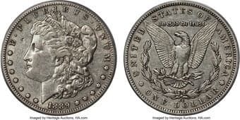 Morgan Dollars 1889-CC $1 XF40 PCGS. VAM-5. The 1889-CC had one of the lowest mintages of the series with just 350,000...