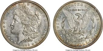 Morgan Dollars 1892-S $1 AU55 ANACS. The 1892-S is the second scarcest Morgan dollar in Mint State, trailing only the...