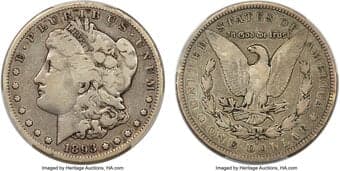 Morgan Dollars 1893-S $1 VG10 PCGS. VAM-2. By a large margin, the 1893-S is the key date of the Morgan series and is...