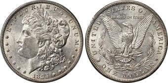 Morgan Dollars 1895-O $1 AU55 PCGS. VAM-3. The 1895-O is the rarest Morgan issue from the New Orleans branch mint even...