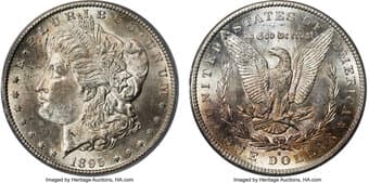 Morgan Dollars 1895-S $1 MS62 PCGS. The 1895-S example was the second lowest mintage from the San Francisco Mint with...