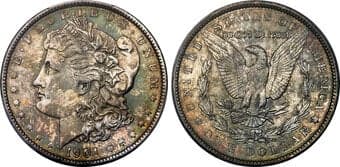 Morgan Dollars 1901 $1 MS62 PCGS. The 1901 is a famous condition rarity in the Morgan dollar series. Despite a mintage...