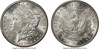 Morgan Dollars 1904-S $1 MS62 PCGS. The 1904-S is relatively scarce in Mint State when compared to the other issues...