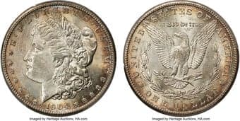 Morgan Dollars 1904-S $1 MS64 PCGS. San Francisco Morgans struck in 1904 are plagued by weak strikes and subpar luster,...