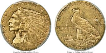 Indian Half Eagles 1911-D $5 AU55 PCGS. The 1911-D half eagle claims the second-lowest mintage of the design, with just...