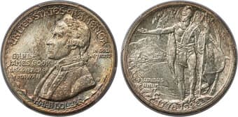 Commemorative Silver 1928 50C Hawaiian MS65 PCGS. This half dollar commemorative issue was commissioned in order to...