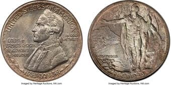 Commemorative Silver 1928 50C Hawaiian MS65 NGC. Commemorating the sesquicentennial of Captain James Cook landing on...