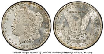 Morgan Dollars 1892-CC $1 MS61 PCGS. VAM-8. CDN: $1,650 Whsle. Bid for NGC/PCGS MS61. Mintage 1,352,000. ...