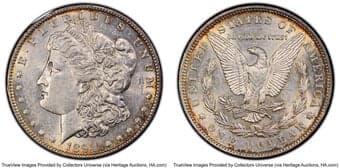 Morgan Dollars 1894 $1 AU53 PCGS. CDN: $1,700 Whsle. Bid for NGC/PCGS AU53. Mintage 110,972. ...
