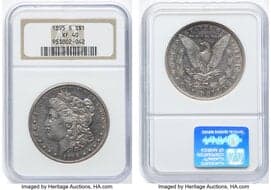 Morgan Dollars 1895-S $1 XF40 NGC. CDN: $1,425 Whsle. Bid for NGC/PCGS XF40. Mintage 400,000. ...