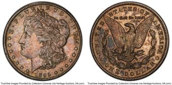 Morgan Dollars 1895-S $1 XF40 PCGS. CAC. CAC: 33 in 40, 266 finer (5/26). CDN: $1,638.75 Whsle. Bid for NGC/PCGS XF40....