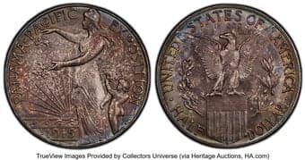 Commemorative Silver 1915-S 50C Panama-Pacific MS65 PCGS. CAC. CAC: 160 in 65, 228 finer (4/26). Mintage 27,134. ...