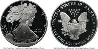 Modern Bullion Coins 1995-W $1 Silver Eagle PR69 Ultra Cameo NGC. CDN: $2,650 Whsle. Bid for NGC/PCGS PR69. Mintage...