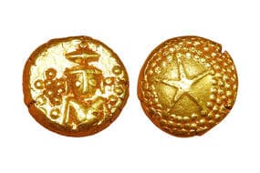 India, Madras Presidency, (1740-1806 AD), Gold Pagoda, 3.40grms, Popularly known as Star Pagoda, Stevens#1.12,...