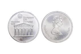 Canada, Elizabeth II (1952-2022), 10 Dollars, Silver (.925), 48.60grms, 1974, Obv. Bust of Queen Elizabeth II, as at 37...
