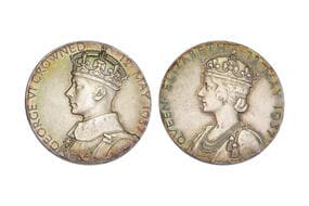 United Kingdom, George VI (1936-1952), Coronation and election medals, Silver (.925), 16grms, 1937, Obv. The crowned...
