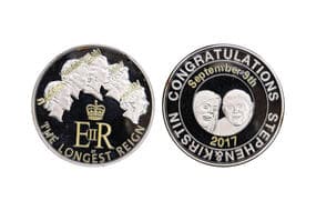 United Kingdom, Prince William & Catherine Royal Wedding Commemorative Medal, 2017, 29.50grms, Obv. portraits of...