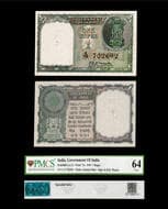 Republic India, One Rupee, 1949, Signed by K.R.K. Menon, Pick#71a, KJ&RR# 6.1.1.1, PMCS UNC 64, S/N C13 702692,...