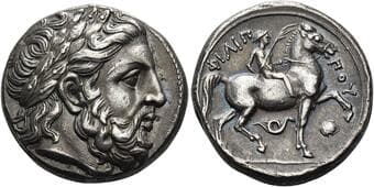 Kingdom of Macedonia, Philip II, 359 – 336 and posthumous issues Tetradrachm struck under Cassander, Pella circa...