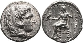 Kingdom of Macedonia. Philip III, 323 – 317 Tetradrachm, Babylon circa 323-317, AR 26 mm, 16.74 g. Head of Heracles...