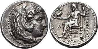Kingdom of Macedonia. Philip III, 323 – 317 Didrachm in name and types of Alexander III, Babylon circa 323-317, AR 21...
