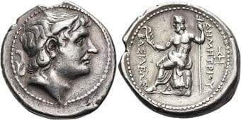 Kingdom of Macedonia. Demetrius Poliorcetes, 306 – 283 Tetradrachm, Pella circa 292-291, AR 28 mm, 17.17 g. Diademed...